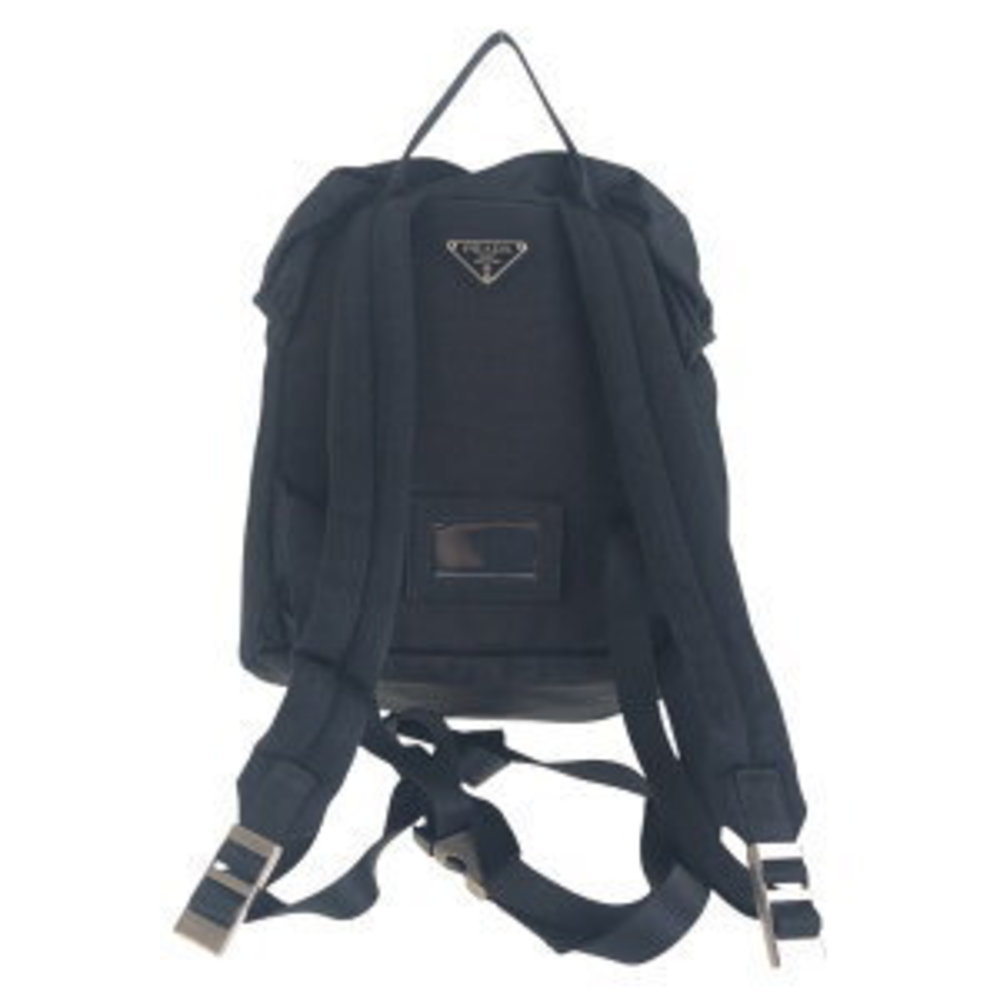 Prada Triangular Backpack Nylon Black Tessuto - image 1